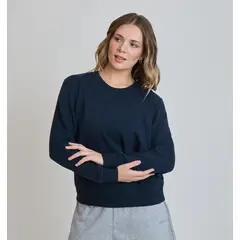 ELLESSE - POLERON MUJER CONSUELO AZUL MARINO