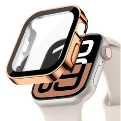 GENERICO - Protector Carcasa Slim Para Apple Watch 42mm Serie 11 / S10 - Oro Rosa