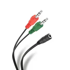 ULINK - Cable de audio 35mm hembra 35mm macho splitter