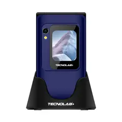 TECNOLAB - Celular Azul Senior 4G Doble Pantallla 2.8