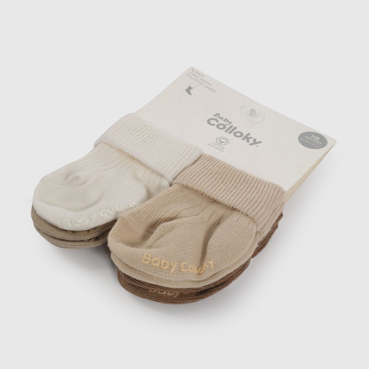 COLLOKY - Calcetin Unisex bebé Blanco  57152 Colloky