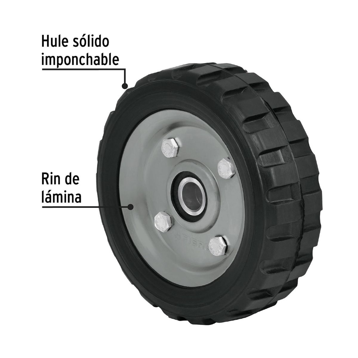 TRUPER - RUEDA 6 PULG PARA CARRO TIPO YEGUA RD-62 TRUPER