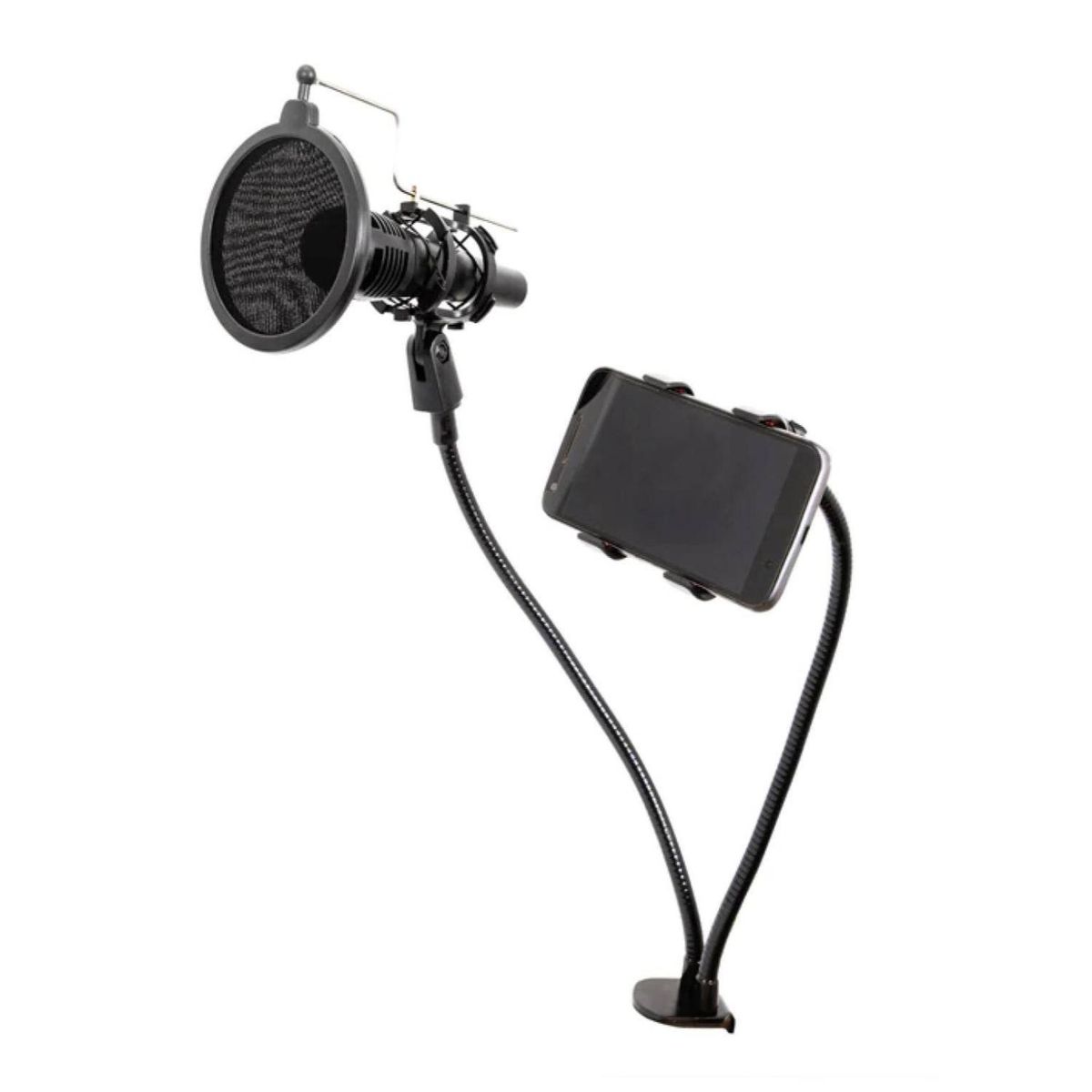 PHILCO - Kit De Grabacion Para Telefono Y Microfono Negro Philco