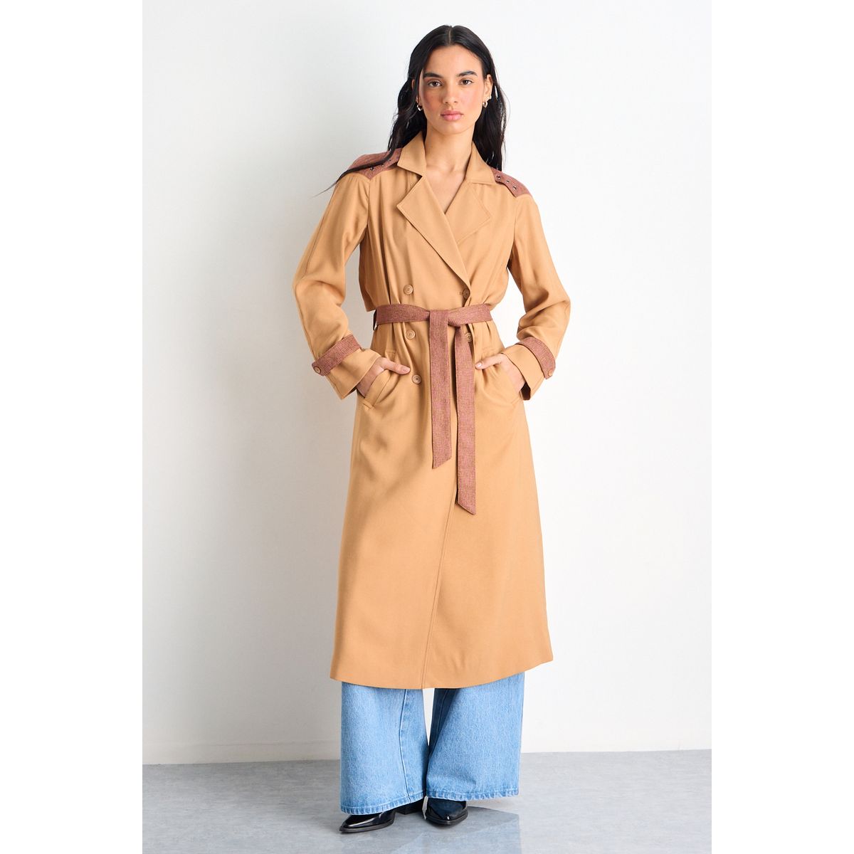 IO - Trench Mujer Café Io