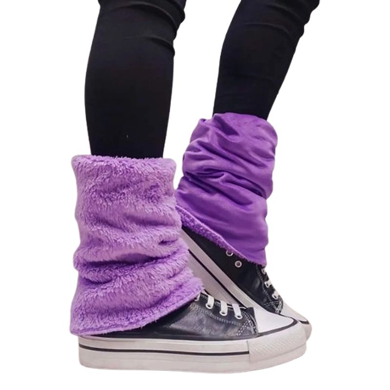 DANZAMANIA - Polainas Reversibles Termicas Mujer Chiporro Abrigo de Pies Piernas