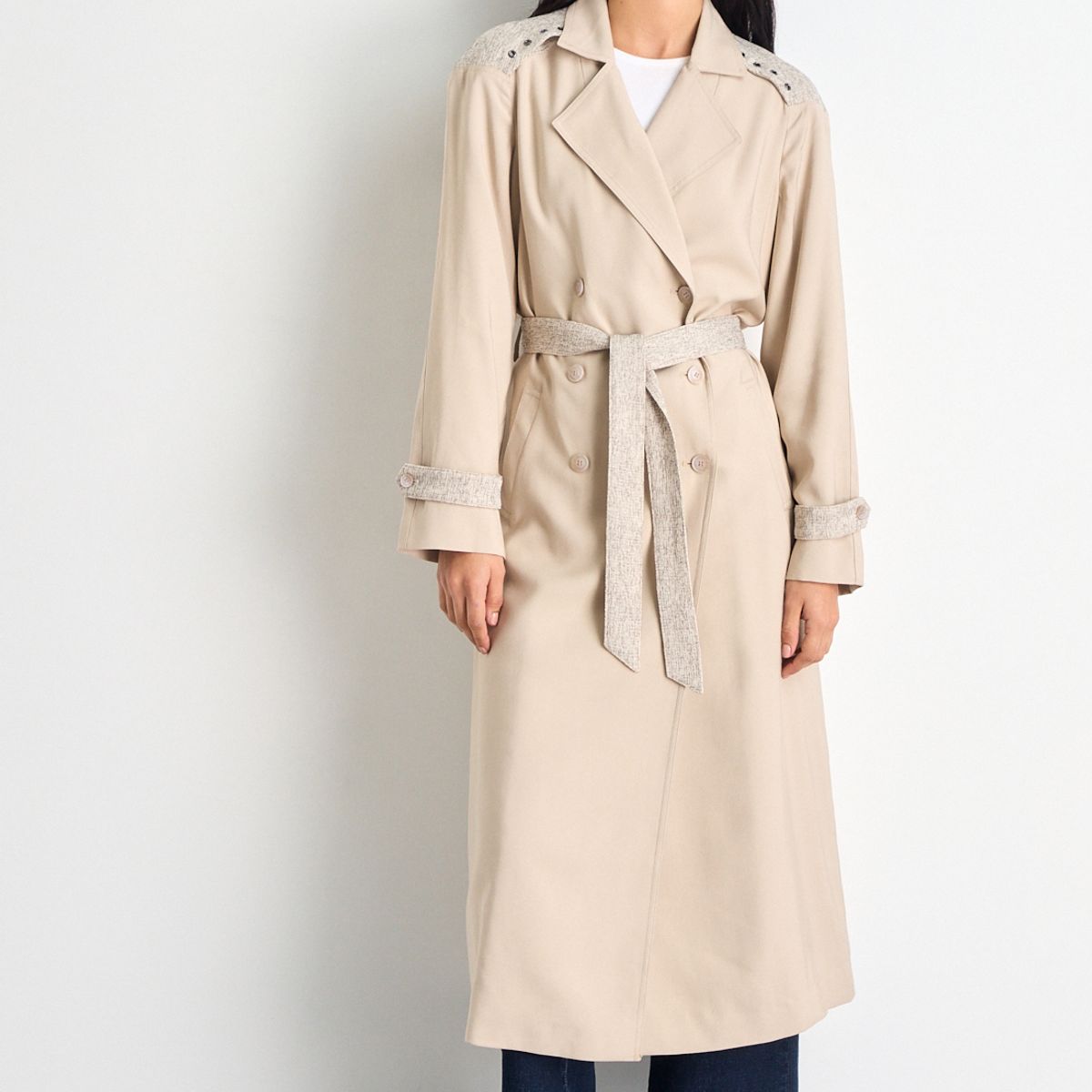 IO - Trench Mujer Beige Io