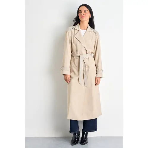 IO - Trench Mujer Beige