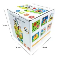 SHOP EHOME BAG - Cubo Didáctico De Madera Bebe Niños Para El Desarrollo De Sus Habilidades