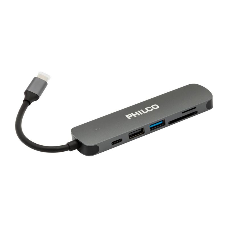 GENERICO - Adaptador HUB USB C Multipuertos 6 En 1 B61284