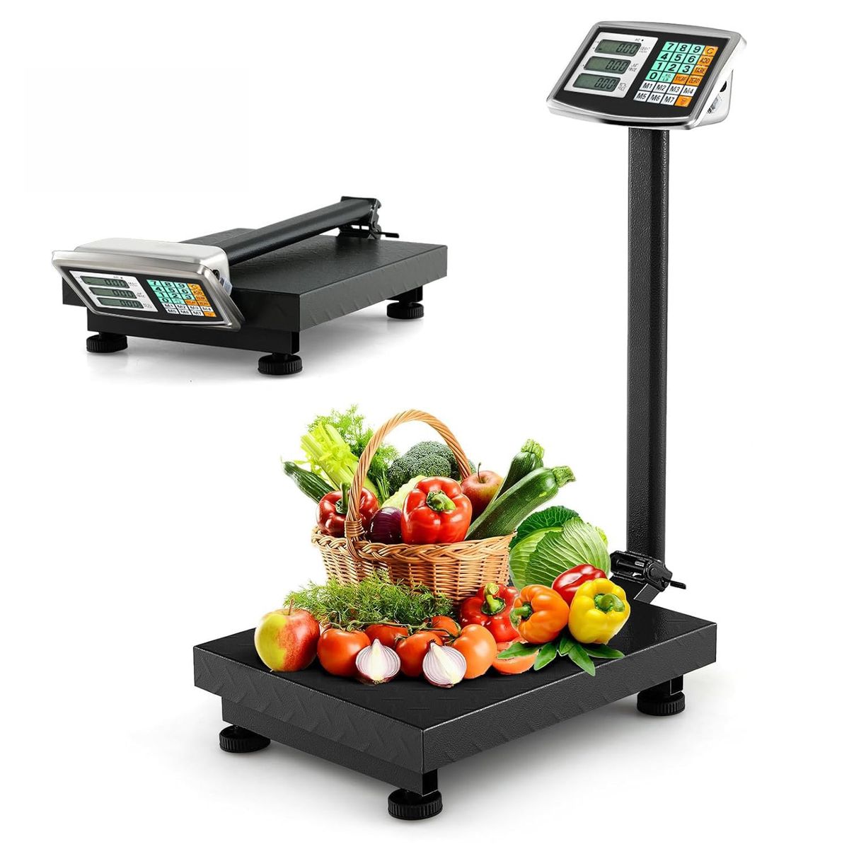 PROWAY - Balanza Bascula Peso Digital Industrial Pedestal 150 Kilos