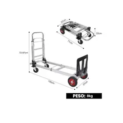 OFERTABKN - Carro De Carga Plegable Tipo Yegua 120 Kilos