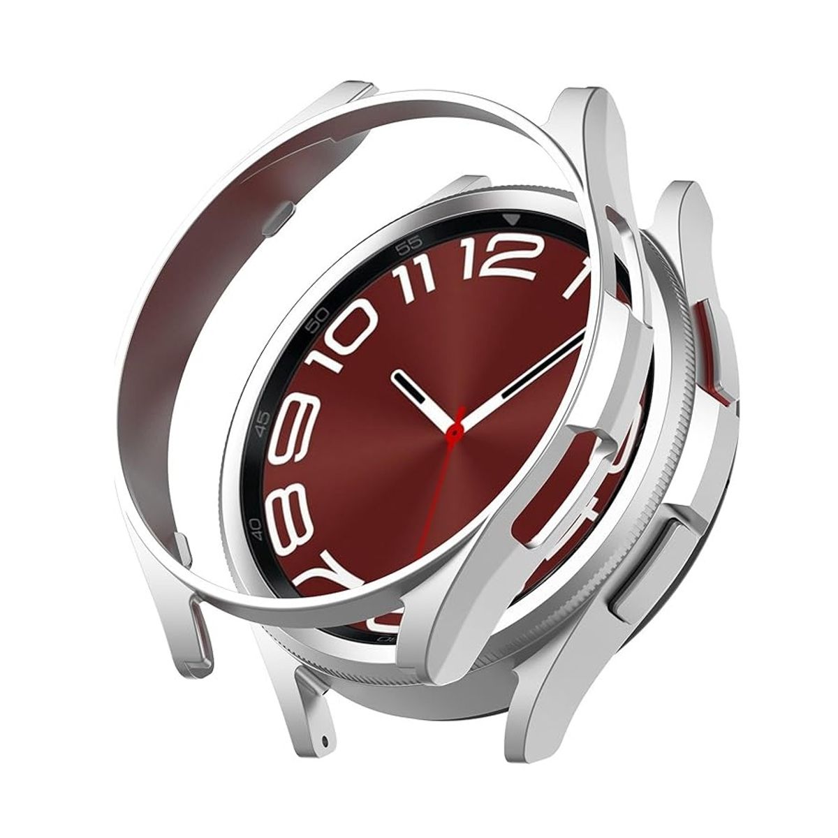 GENERICO - Protector borde Para Samsung Watch 6 classic / 47mm - Plateado