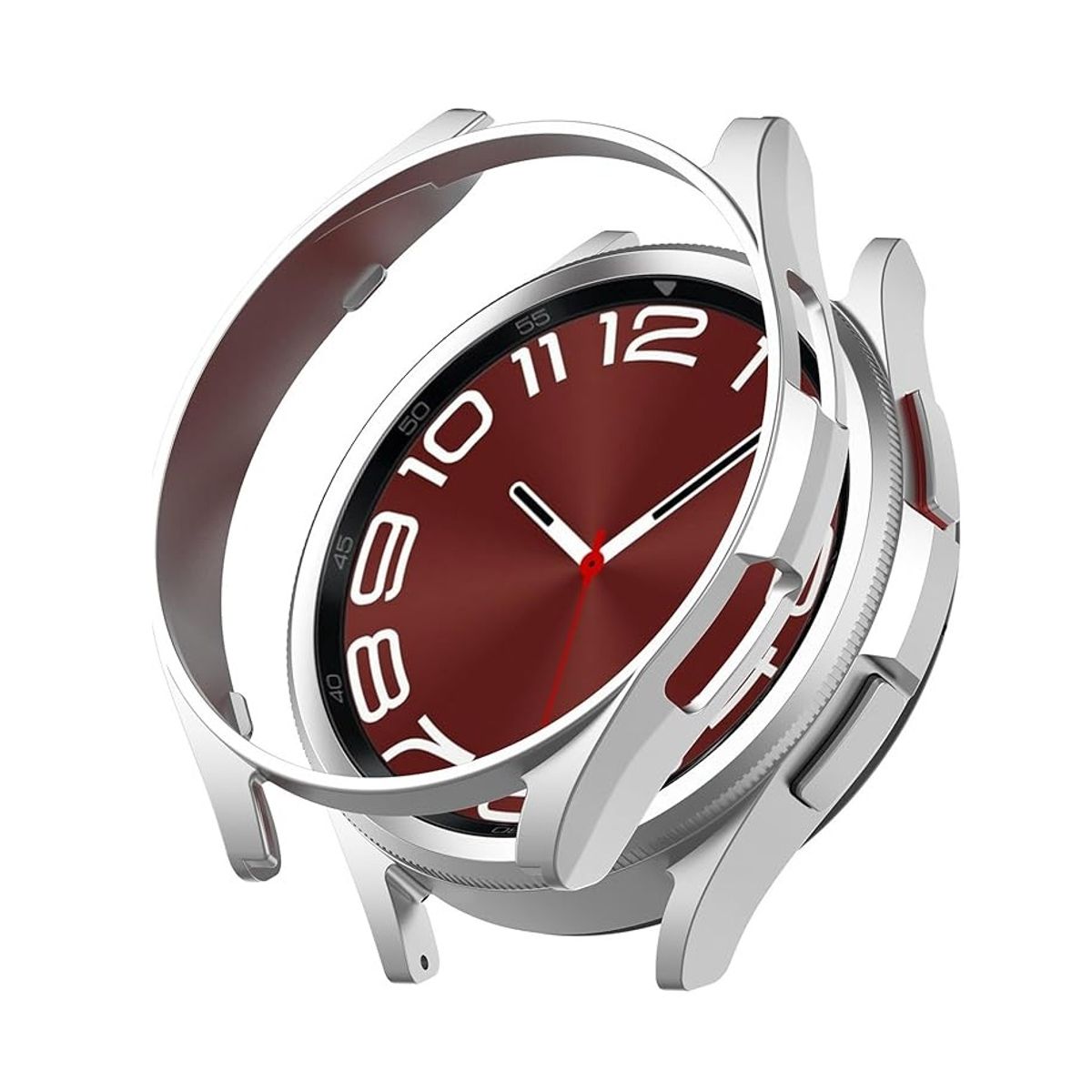 GENERICO - Protector borde Para Samsung Watch 6 classic / 47mm - Plateado