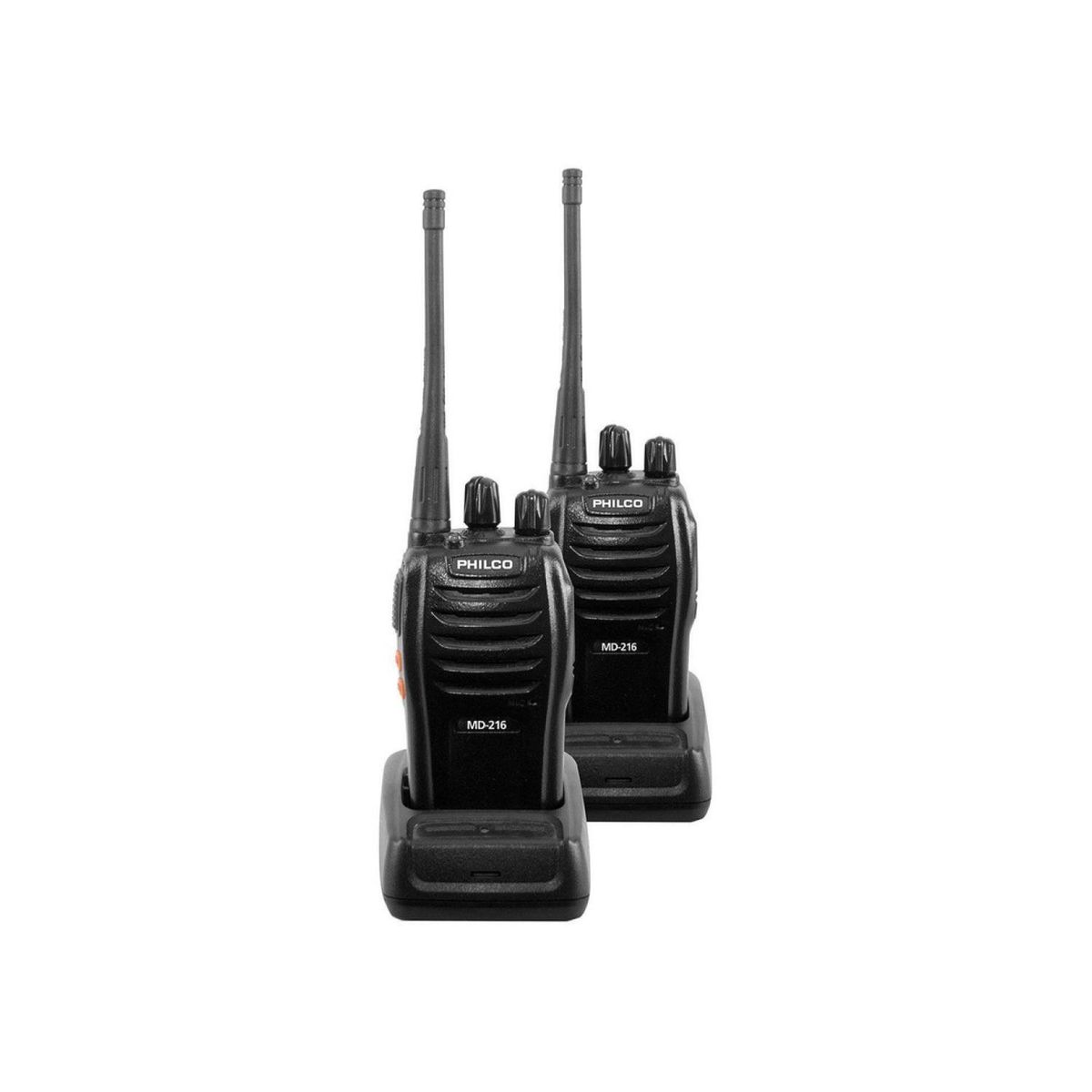 PHILCO - Kit 2 Radios Transmisores Walkie Talkie 16Kms Negro Philco