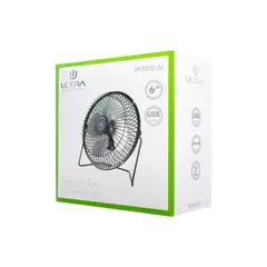 ULTRA - Mini Ventilador 6 De Mesa USB Negro