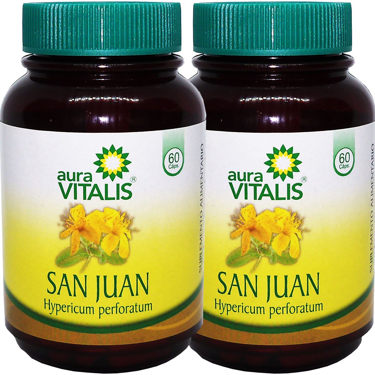 AURA VITALIS - 2 X AURA VITALIS HIERBA DE SAN JUAN 343 MG 60 CAPS