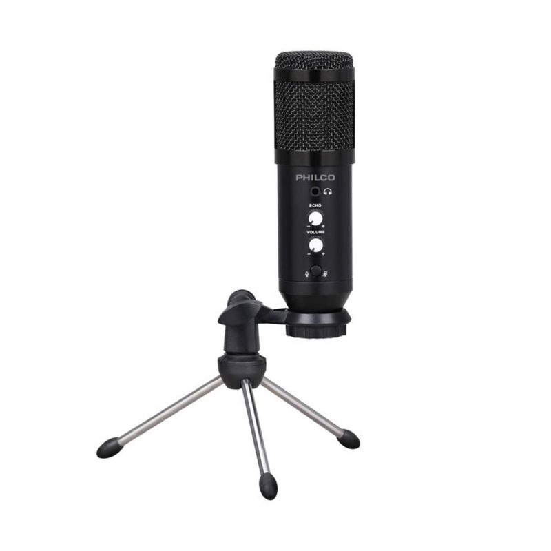 PHILCO - Kit Grabacion Microfono Con Antipop Y Soporte Philco