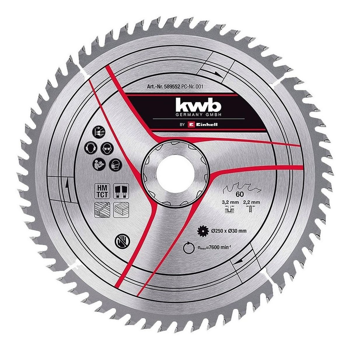 KWB - Disco Kwb 250x30 Mm - 60 Dientes