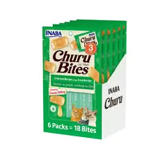 INABA - Churu Bites Wraps Gato Atún 10g x3 (Pack 6 Sobres)