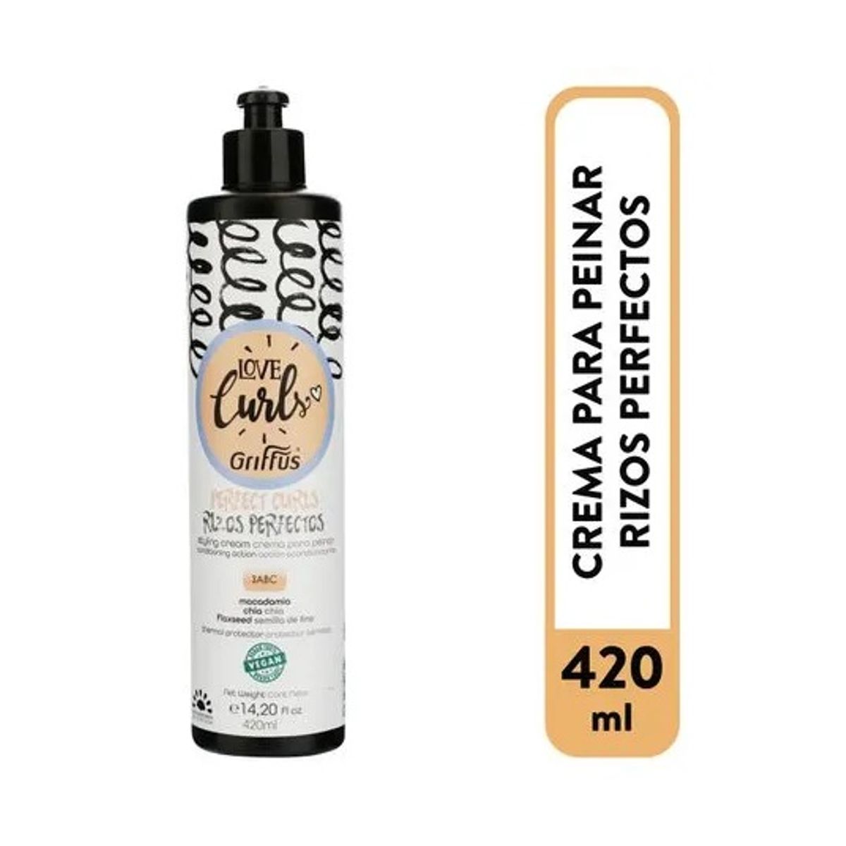 GRIFFUS - CREMA PARA PEINAR CACHOS PERFECTOS 420G GRIFFUS