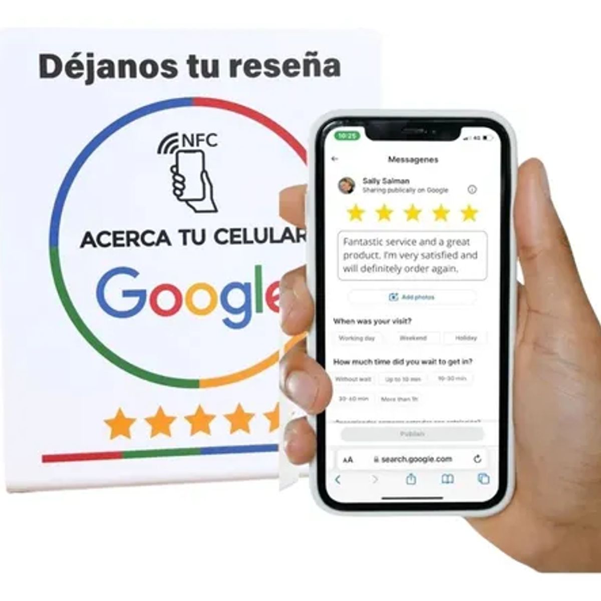 COMPUTECH - Tarjeta Nfc Para Review Reseña Español Compatible Google