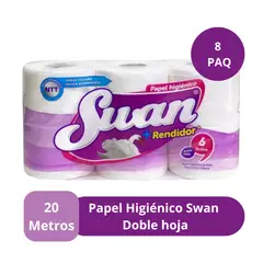 SWAN - Papel Higiénico X8paq De 20m