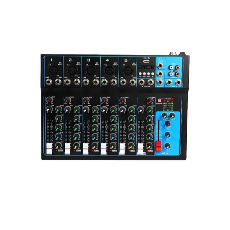 GENERICO - Consola Mezclador De Sonido Profesional De Mesa F-7