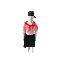 GENERICO - Traje Tipico Chilote Niñas Fiestas Patrias Chile