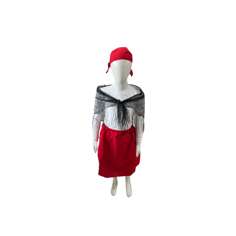 GENERICO - Traje Tipico Chilote Niñas Fiestas Patrias Chile