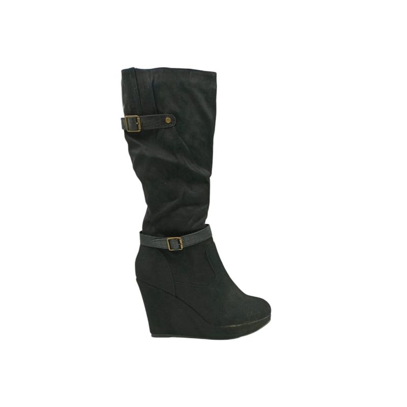 HERIEL - Bota Negra Taco Mujer