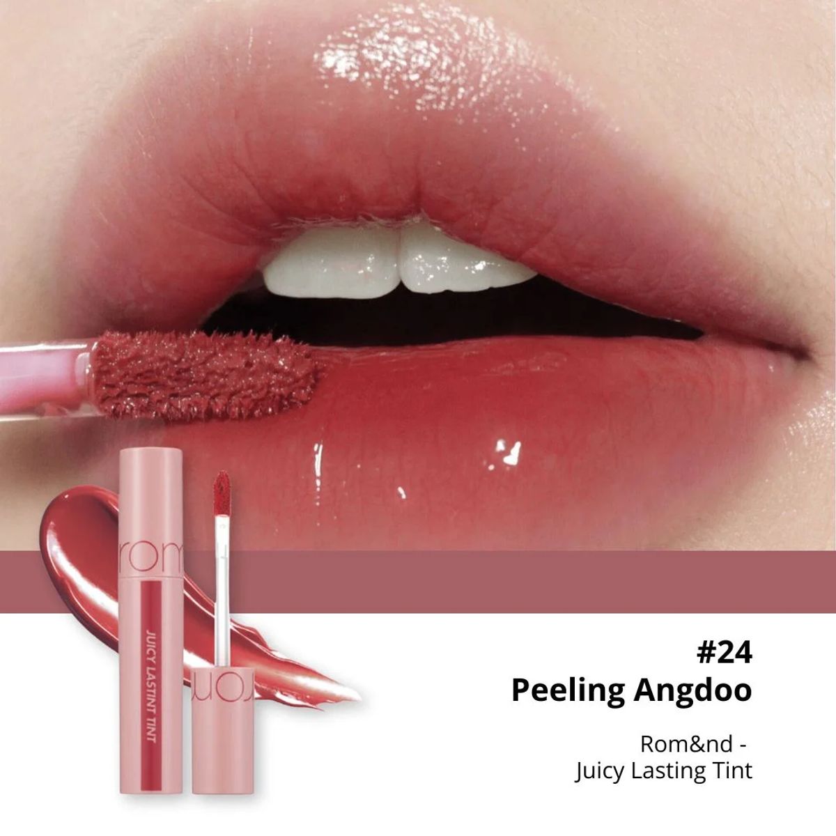 ROM&ND - Tinta Labial Juicy Lasting - Peeling Angdoo 24