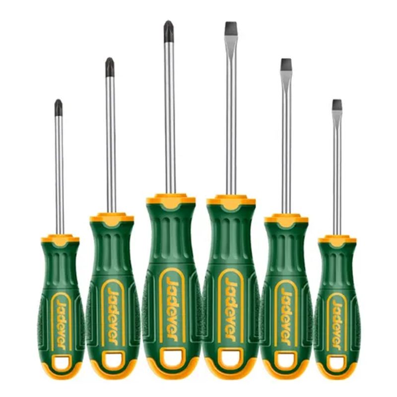 GENERICO - Kit Juego Destornilladores 6 Piezas Jadever Jdss1206