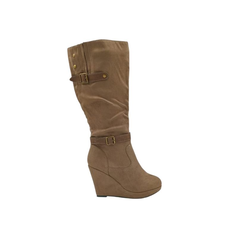 HERIEL - Bota Café Taco Mujer