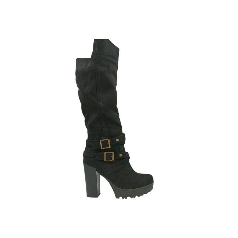 HERIEL - Bota Negra Taco Mujer