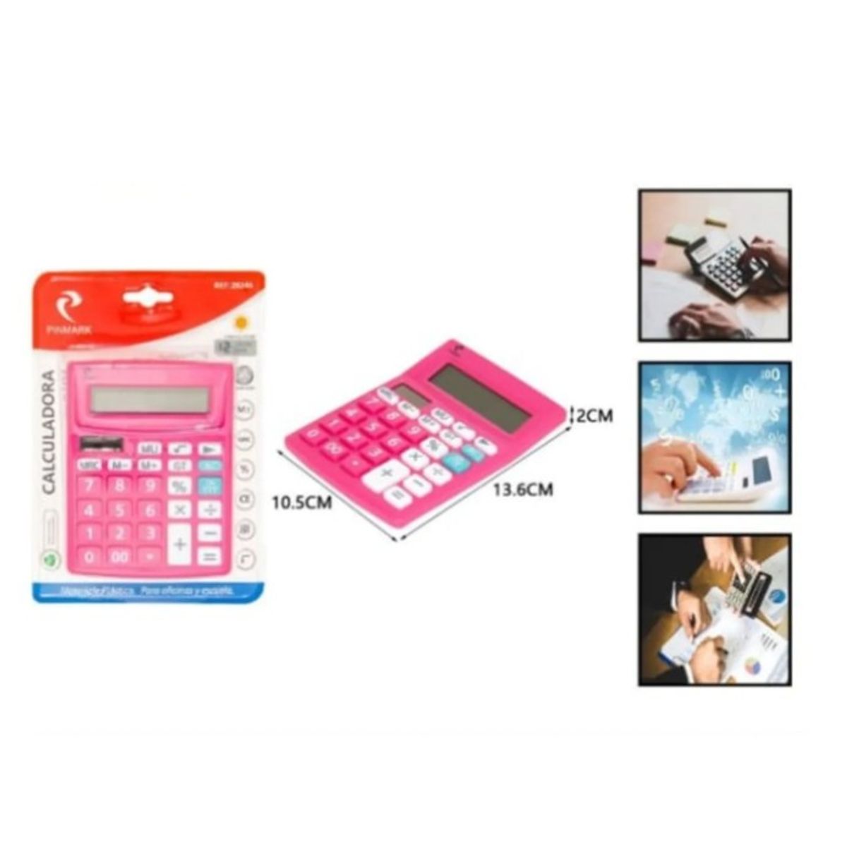 GENERICO - Calculadora De Plastico Escolar Colores Surtidos