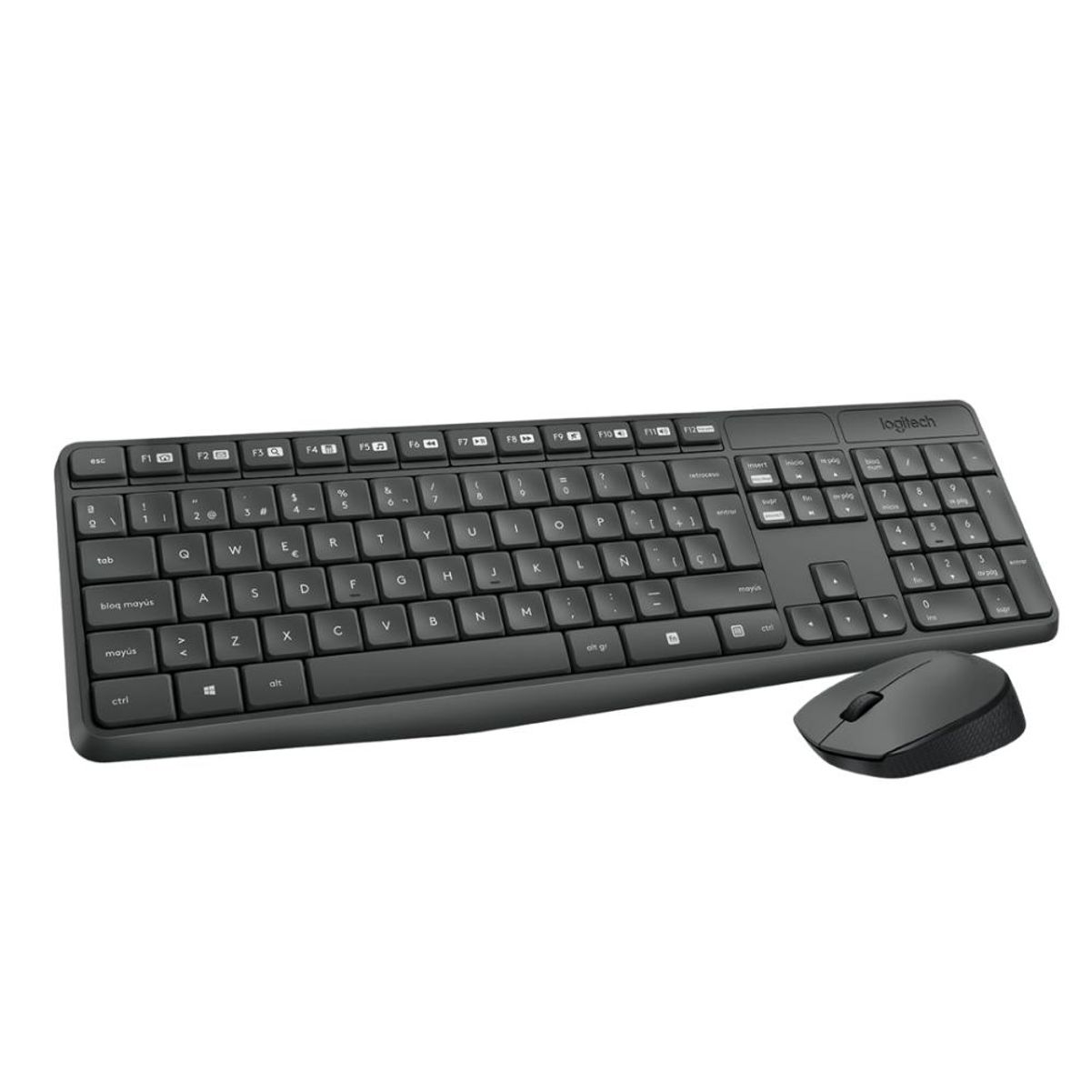 LOGITECH - Combo Teclado y Mouse Inalambrico Logitech MK235 USB