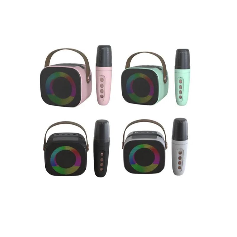 GENERICO - Mini Altavoz Karaoke Bd108 Bluetooth Luces Led V53 Portátil