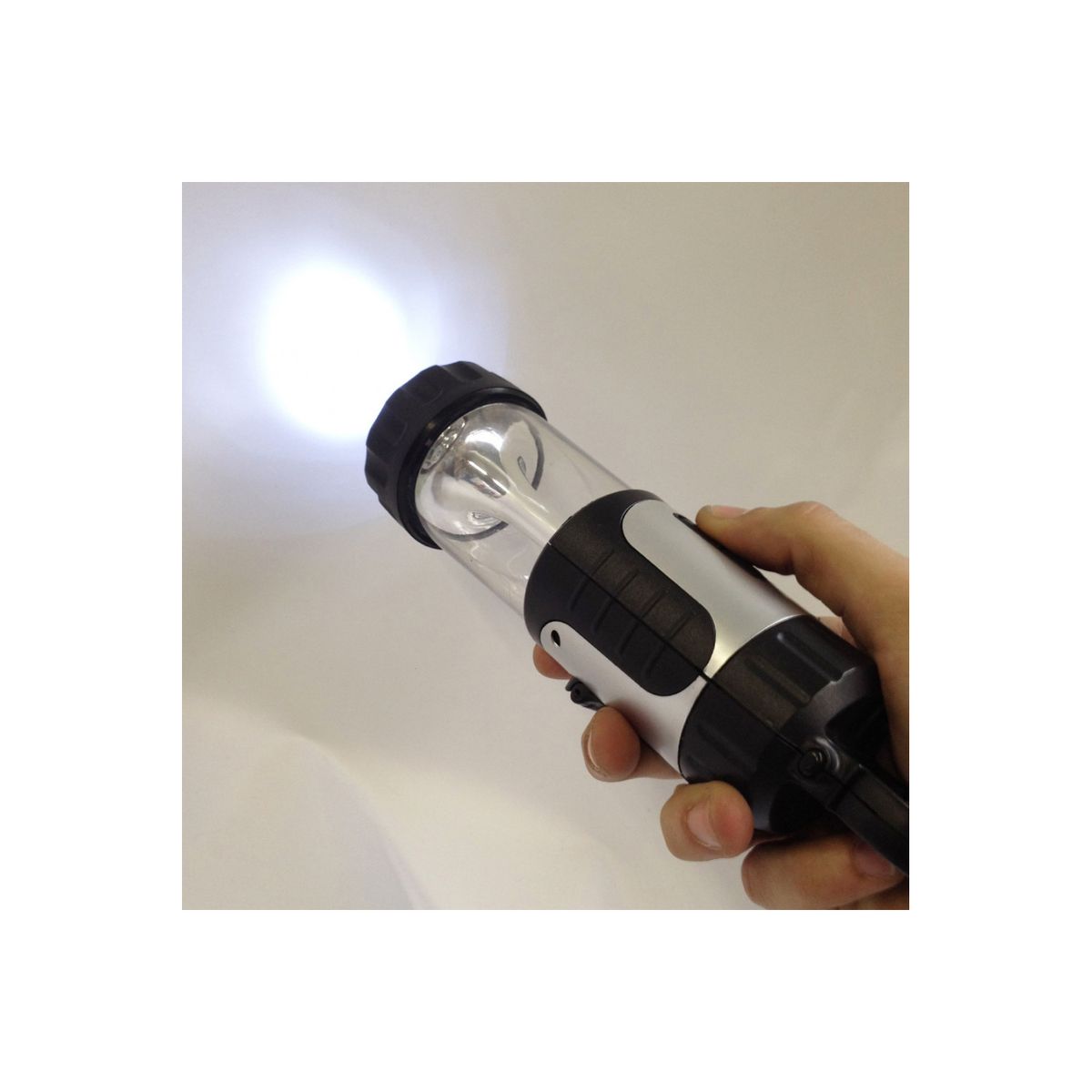 DBLUE - Linterna Led Y Lampara Recargable Con Dinamo - Ps