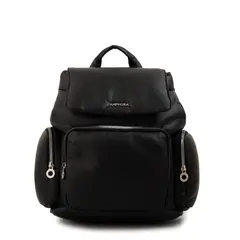 AMPHORA - Mochila con tapa jenifer mediana negro