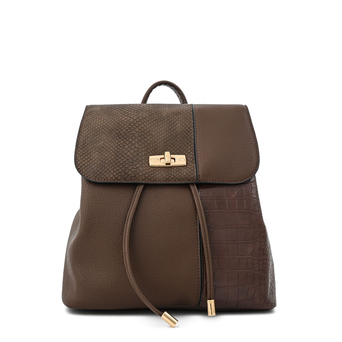 ZIOL - Mochila conce mediana café oscuro