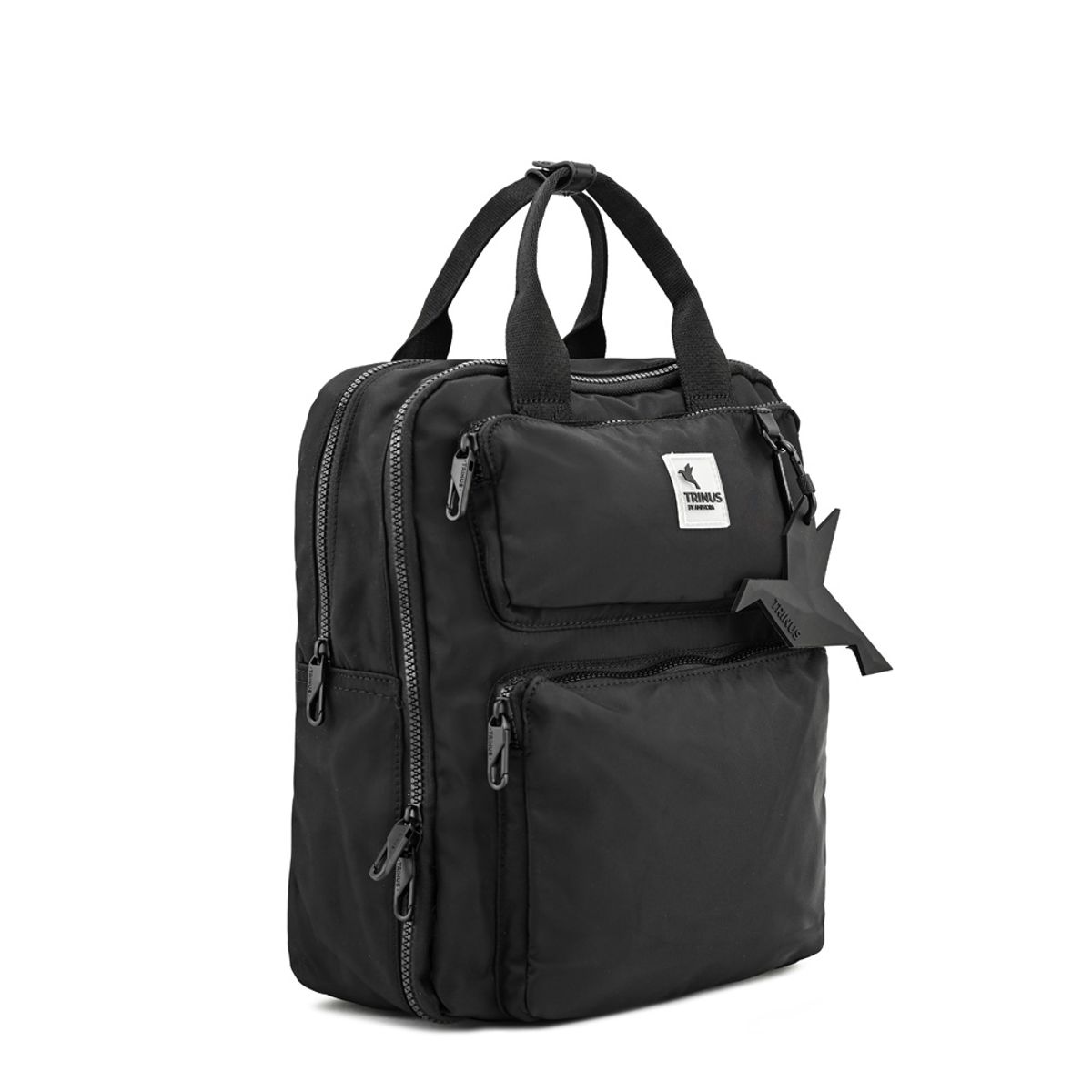 TRINUS - Mochila porta notebook lorenza mediana negro