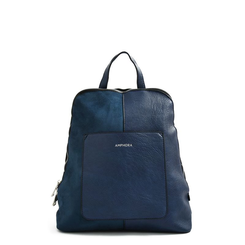 AMPHORA - Mochila mediana calen azul oscuro