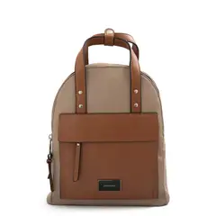 AMPHORA - Mochila pequeña praga beige oscuro
