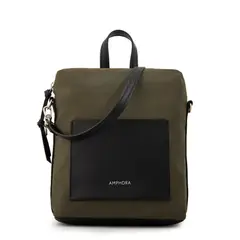 AMPHORA - Mochila mediana galit verde oliva