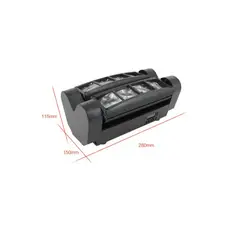 GENERICO - Mini Luz Araña De Discoteca Led 40w Rgbw 4 En 1