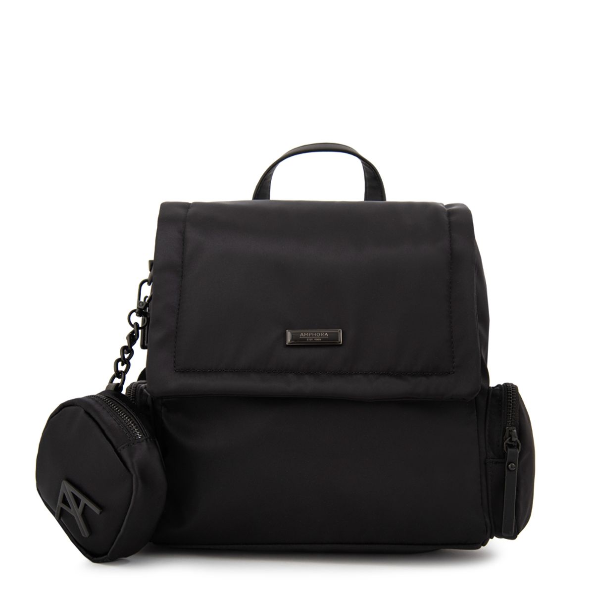AMPHORA - Mochila mochila clara pequeña negro