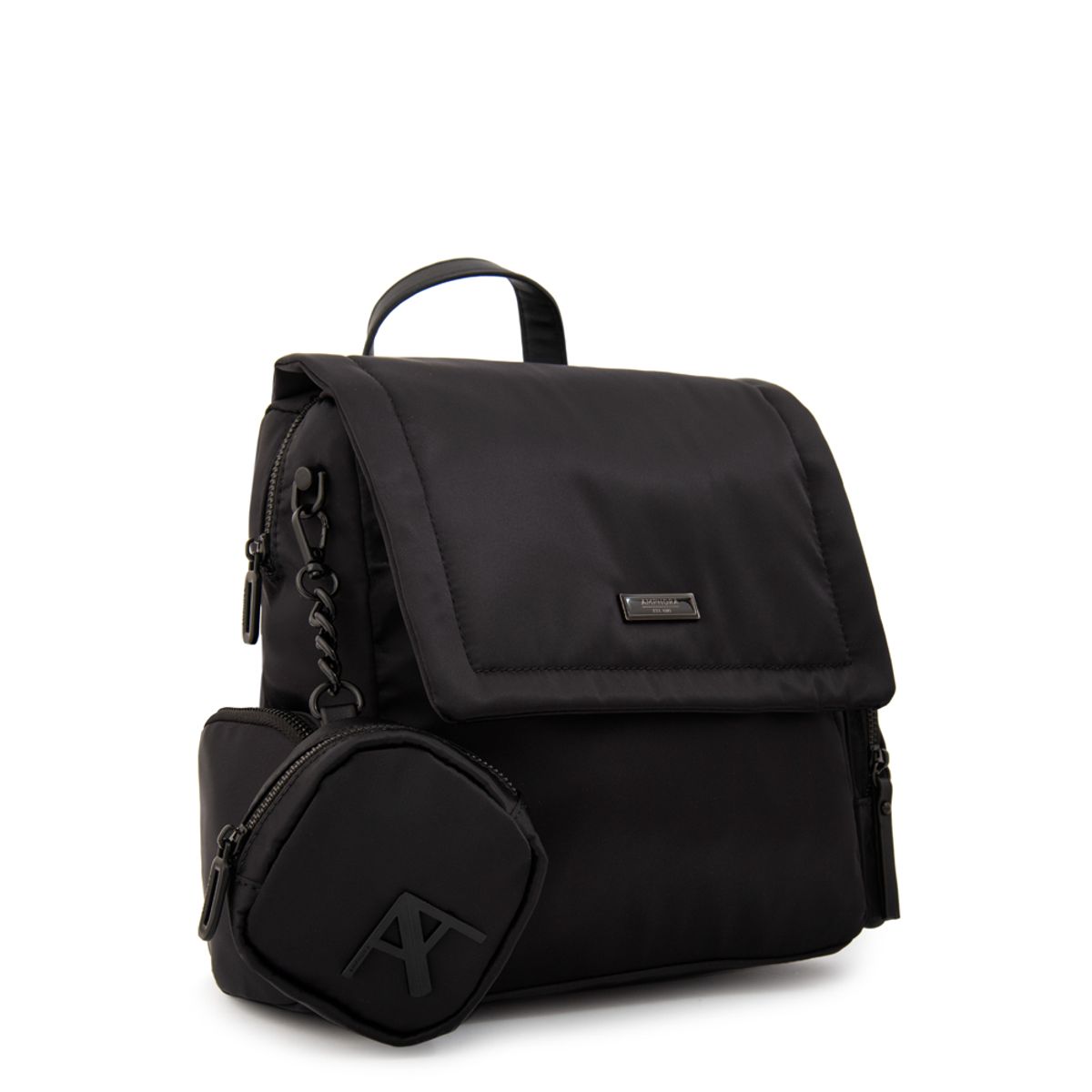 AMPHORA - Mochila mochila clara pequeña negro