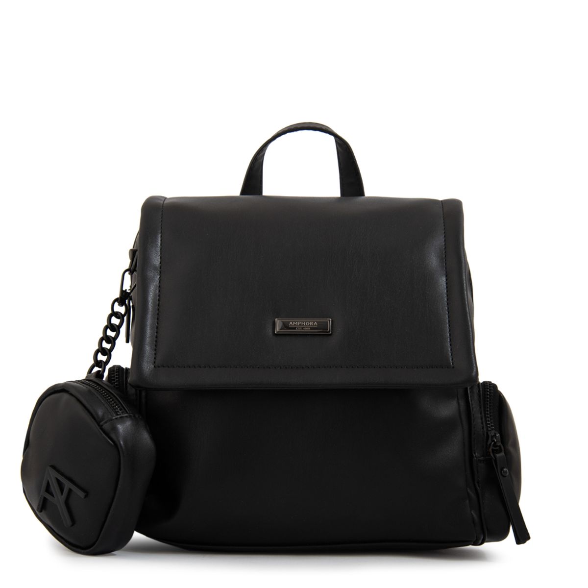 AMPHORA - Mochila mochila clara pequeña negro especial
