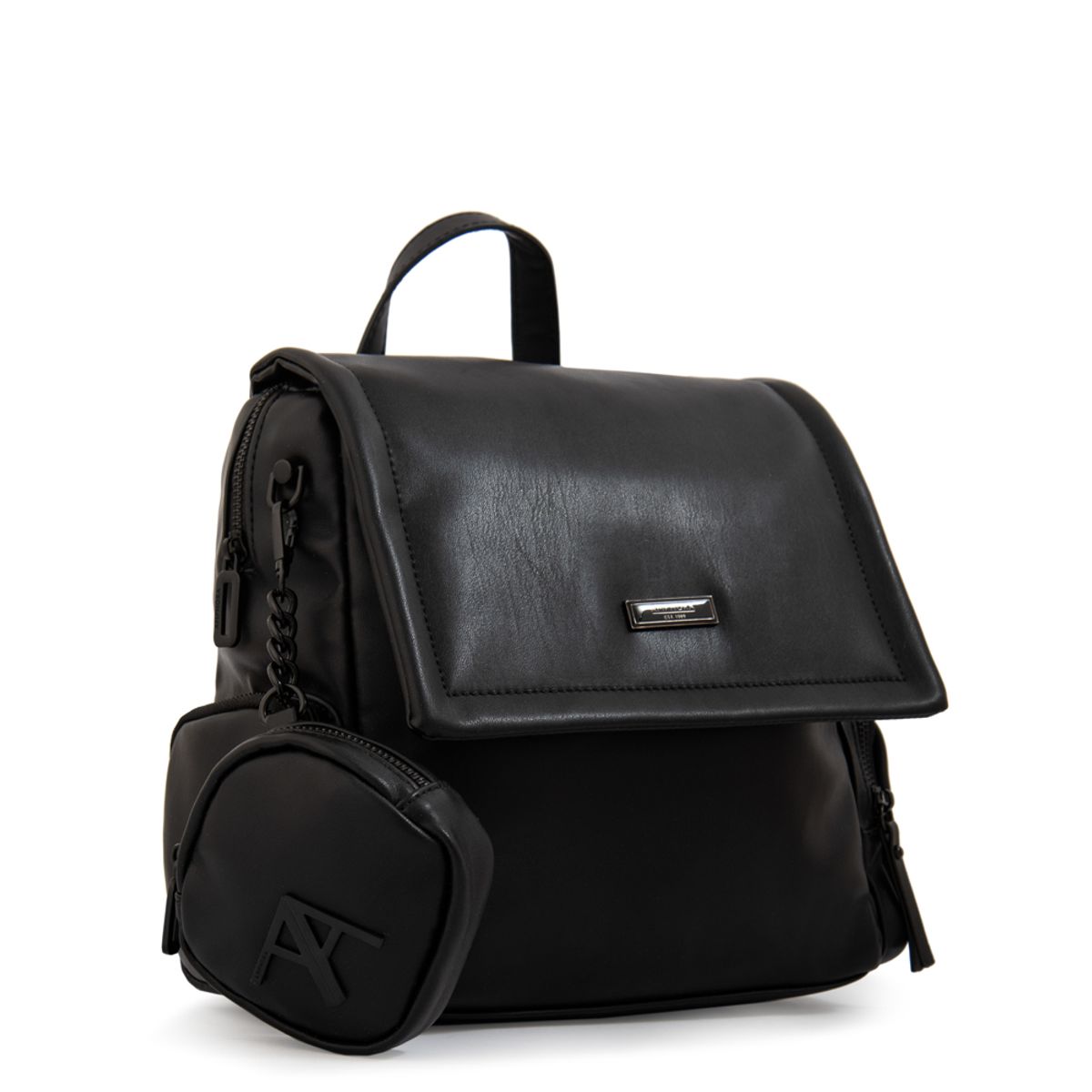 AMPHORA - Mochila mochila clara pequeña negro especial