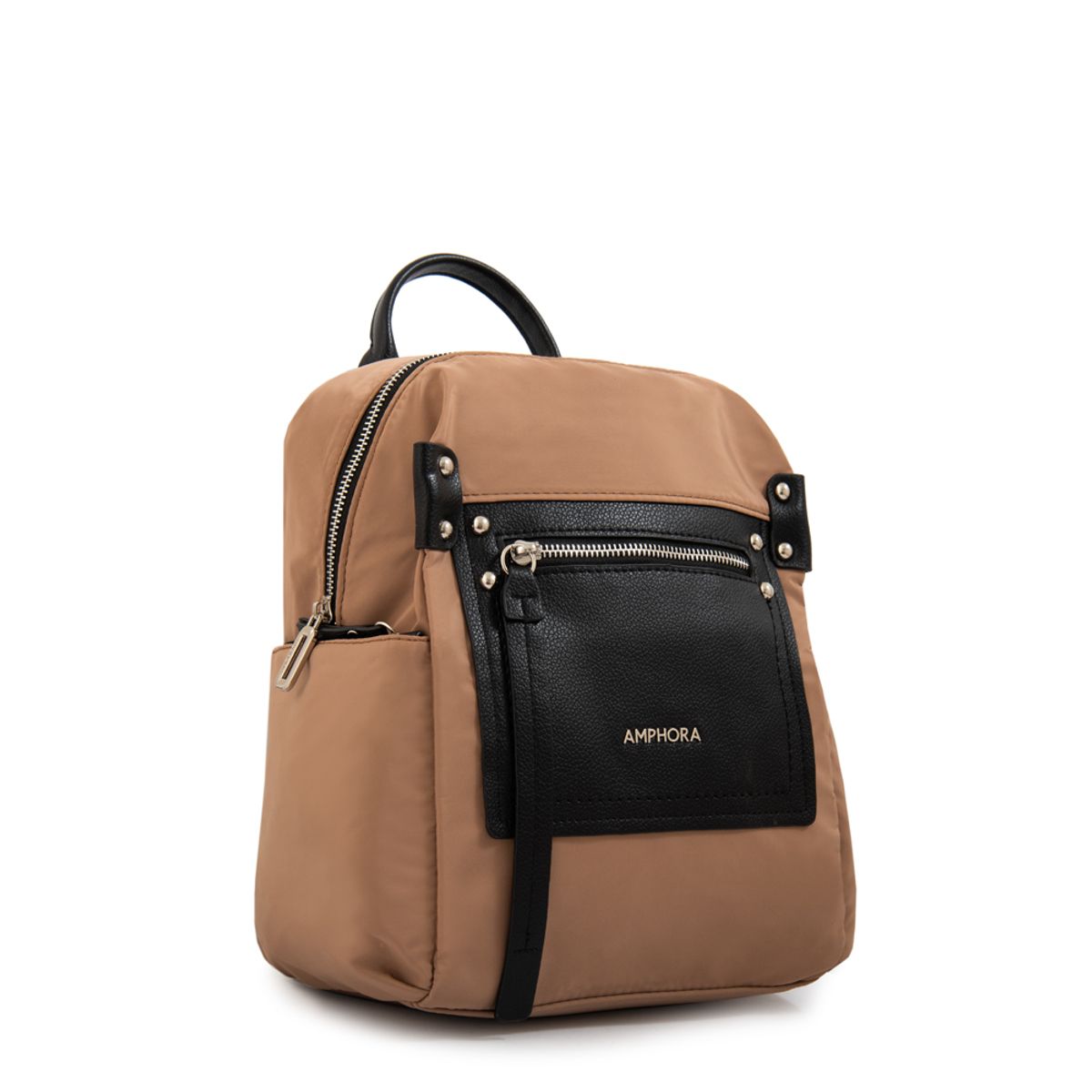 AMPHORA - Mochila amparos mediana beige